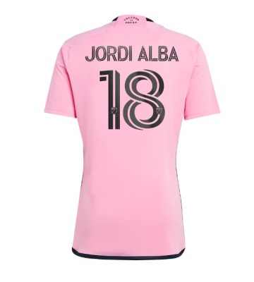 Inter Miami Jordi Alba #18 Primera Equipación 2024-25 Manga Corta